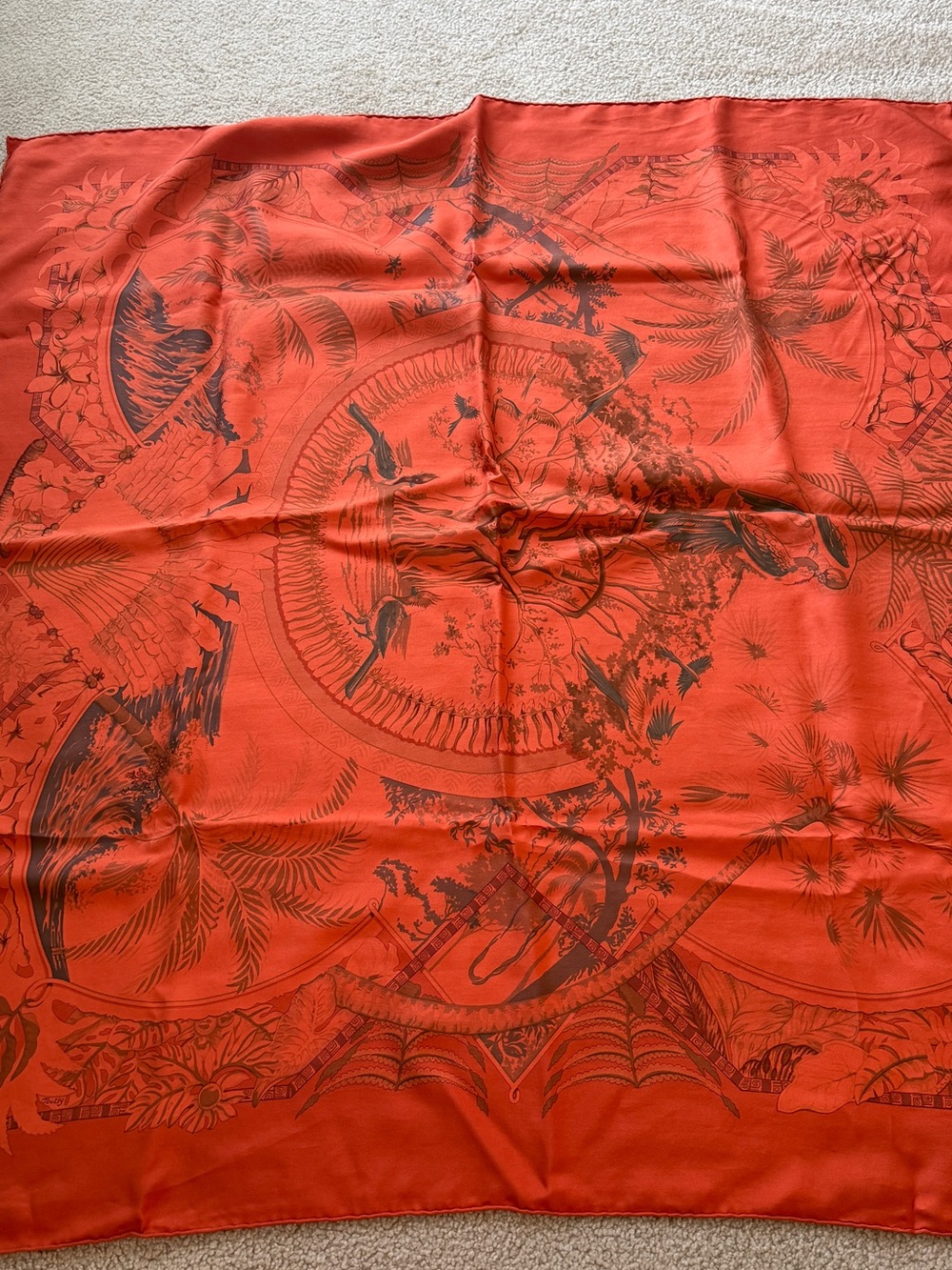 Hermes Dip Dye Scarf